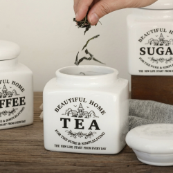 Porcelain Jar Set - 3 Pcs